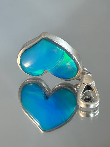 Small Blue Opal Pendant by Gloria Sawin and John Hull