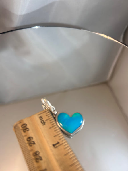 Small Blue Opal Pendant by Gloria Sawin and John Hull