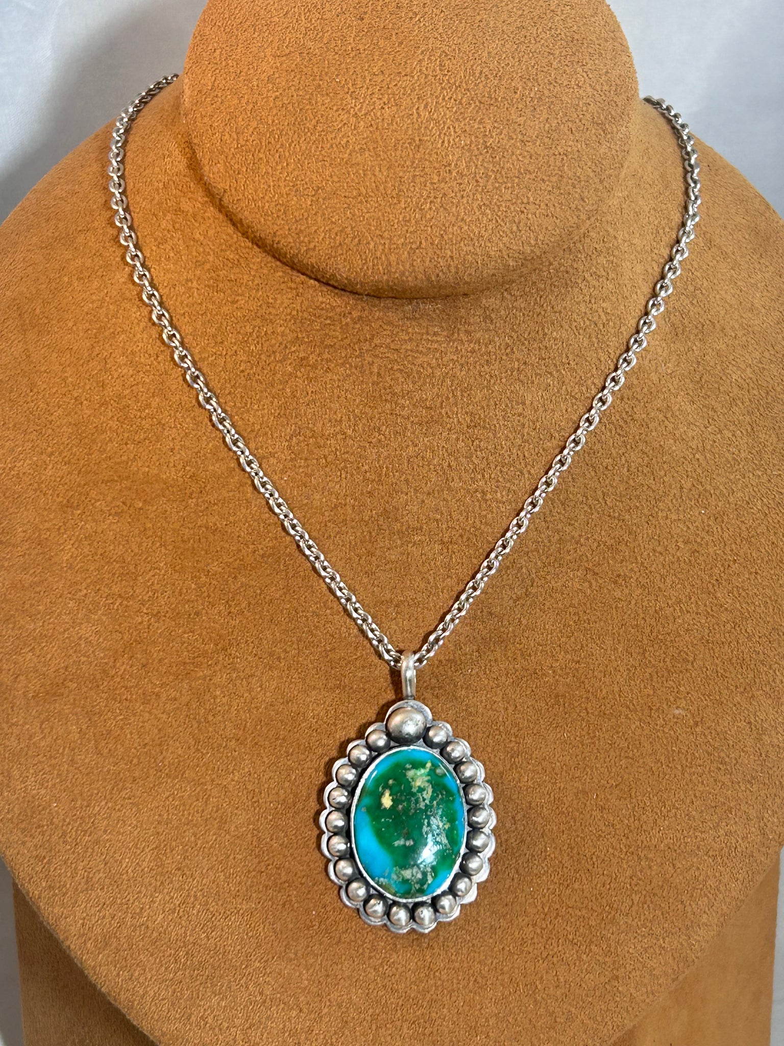 Sonoran Turquoise Pendant Necklace by Dennis Hogan