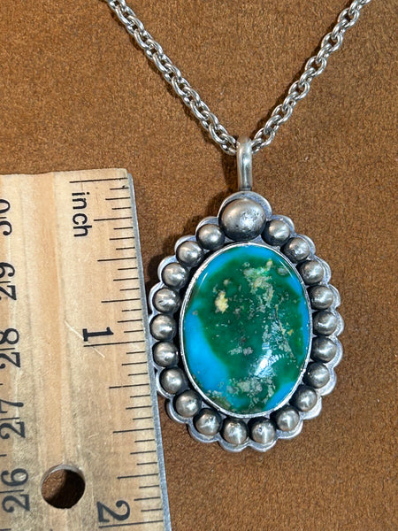 Sonoran Turquoise Pendant Necklace by Dennis Hogan