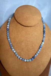 Blue Faceted Kyanite Necklace by Gloria Sawin