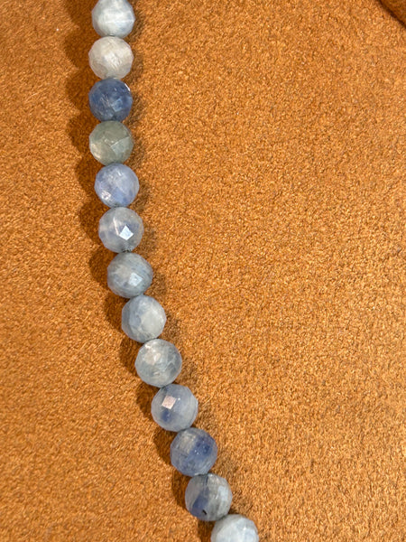 Blue Faceted Kyanite Necklace by Gloria Sawin