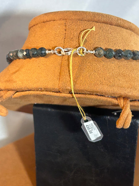 Green Faceted Kyanite Necklace by Gloria Sawin