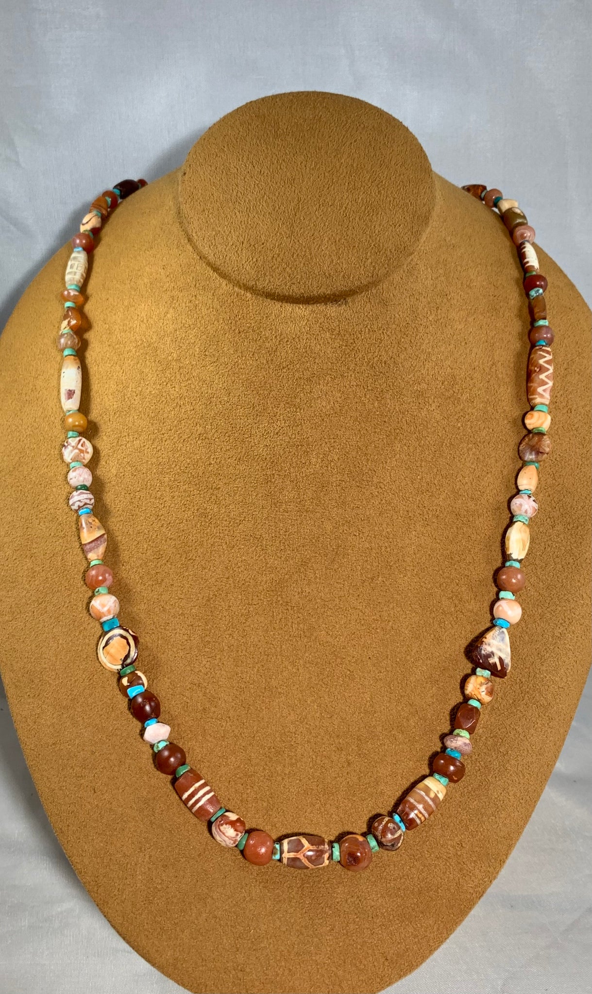Ancient Carnelian Bead Necklace by Hal and Margie Hiestand