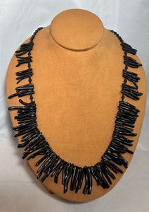 Black Coral Necklace by Gloria Sawin