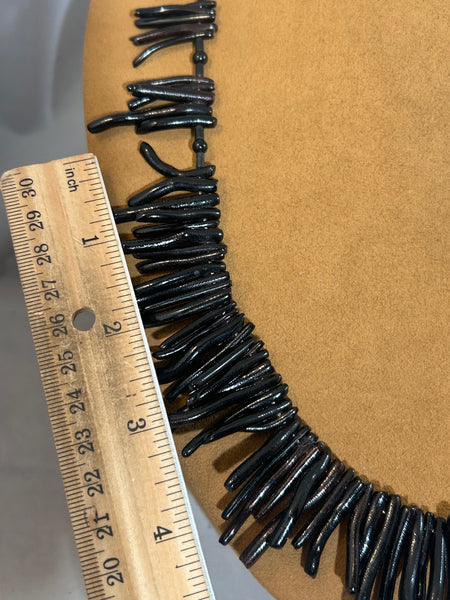 Black Coral Necklace by Gloria Sawin
