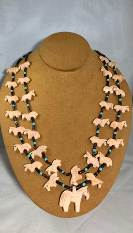 Horse Fetish Necklace by Lorraine Lucero