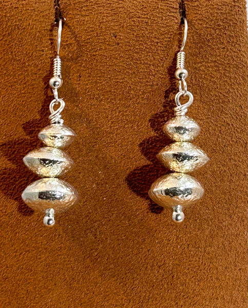 Three stone earrings by Al Joe