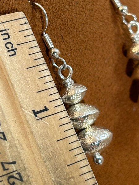 Three stone earrings by Al Joe