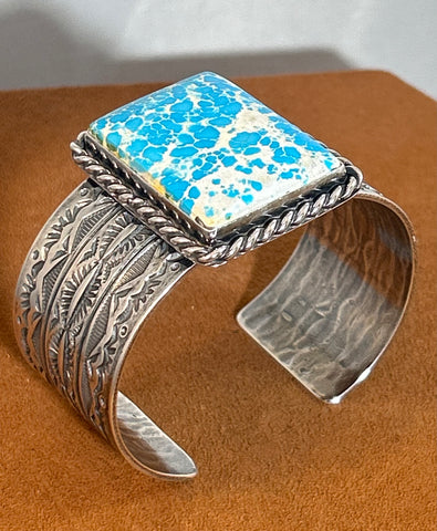 Cripple Creek Turquoise Cuff by Travis Teller