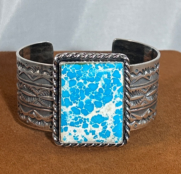 Cripple Creek Turquoise Cuff by Travis Teller