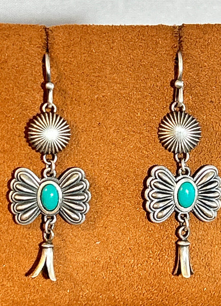 Fluted Winged Earrings by Dennis Hogan