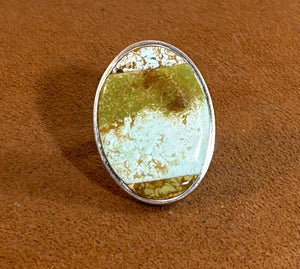 Cerrillos Turquoise Ring by Gloria Sawin and John Hull