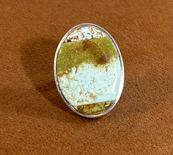 Cerrillos Turquoise Ring by Gloria Sawin and John Hull