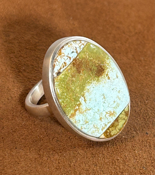 Cerrillos Turquoise Ring by Gloria Sawin and John Hull