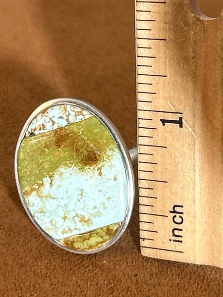 Cerrillos Turquoise Ring by Gloria Sawin and John Hull