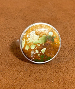 Cerrillos Turquoise Ring by Gloria Sawin and John Hull