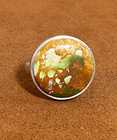 Cerrillos Turquoise Ring by Gloria Sawin and John Hull