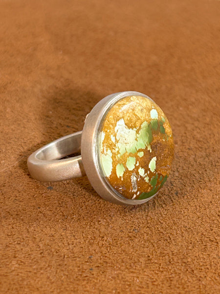 Cerrillos Turquoise Ring by Gloria Sawin and John Hull