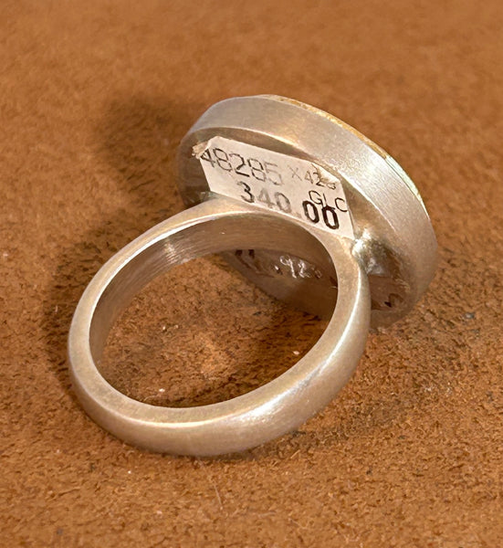 Cerrillos Turquoise Ring by Gloria Sawin and John Hull