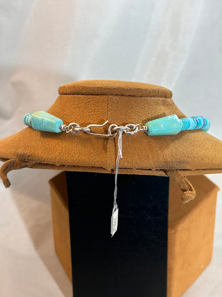 Handmade Fox Turquoise Bead Necklace by Bruce Eckhardt