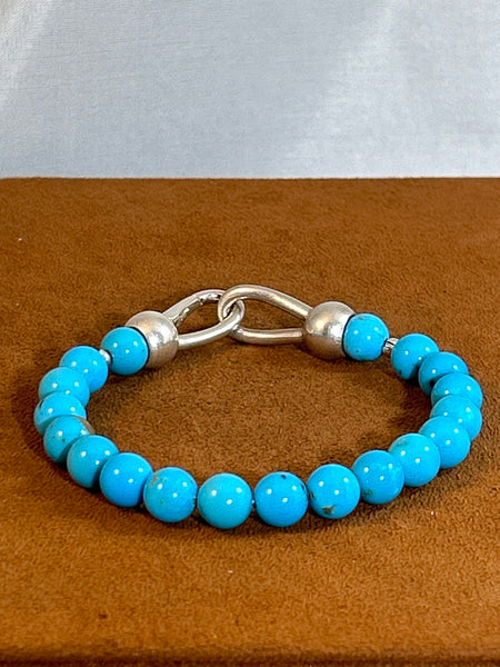 Turquoise Spirit Bead Bracelet by Gloria Sawin and John Hull