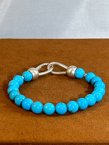 Turquoise Spirit Bead Bracelet by Gloria Sawin and John Hull