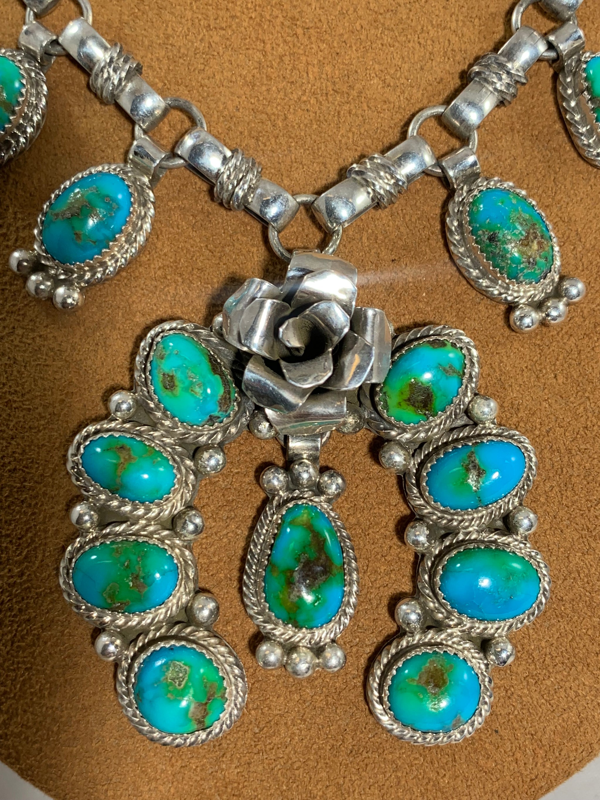 Sonoran Gold Turquoise Naja Necklace From First American Sonoran Gold Turquoise Naja Necklace From First American