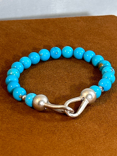 Turquoise Spirit Bead Bracelet by Gloria Sawin and John Hull