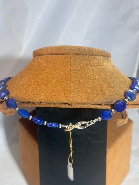 Lapis Coin Necklace by Gloria Sawin and John Hull