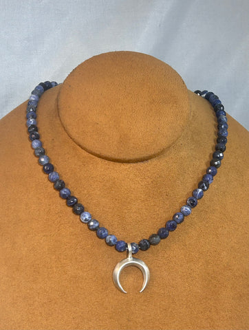 Sodalite Naja Necklace by Gloria Sawin and John Hull