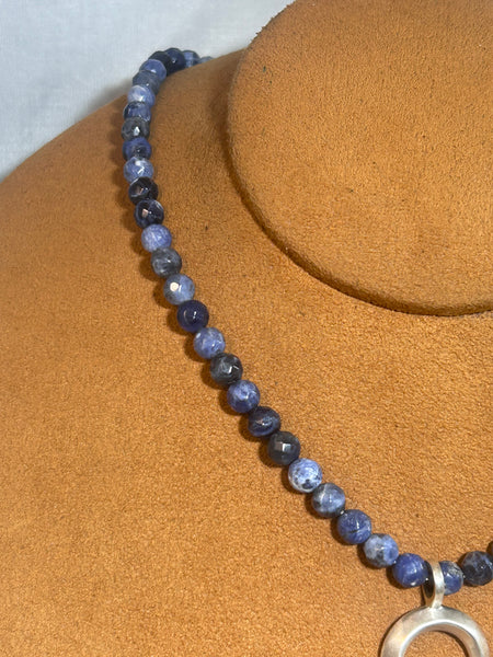 Sodalite Naja Necklace by Gloria Sawin and John Hull
