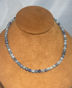 Kyanite Bead Necklace by Gloria Sawin and John Hull
