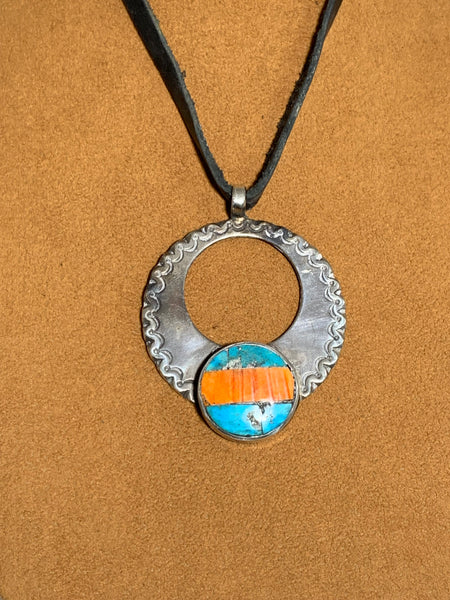 Mosaic Circle Necklace by Jock Favour