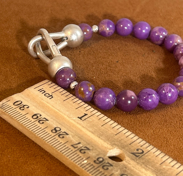 Phosphosiderite Bead Bracelet by Gloria Sawin and John Hull