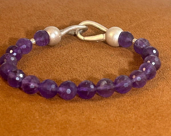 Amethyst Spirit Bead Bracelet by Gloria Sawin and John Hull
