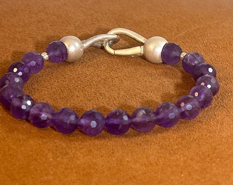 Amethyst Spirit Bead Bracelet by Gloria Sawin and John Hull