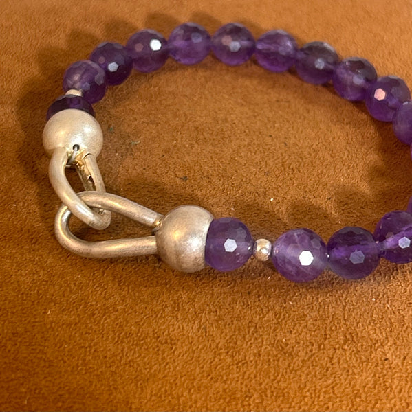 Amethyst Spirit Bead Bracelet by Gloria Sawin and John Hull