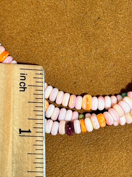 Three Strand Pink Coral Necklace by Don Lucas