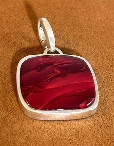 Square Rosarita Pendant by Gloria Sawin