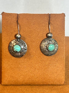 Rustic Dime Earrings by Jock Favour