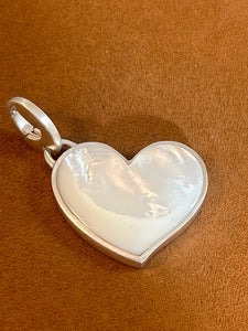 Mother of Pearl Heart Pendant by Gloria Sawin and John Hull