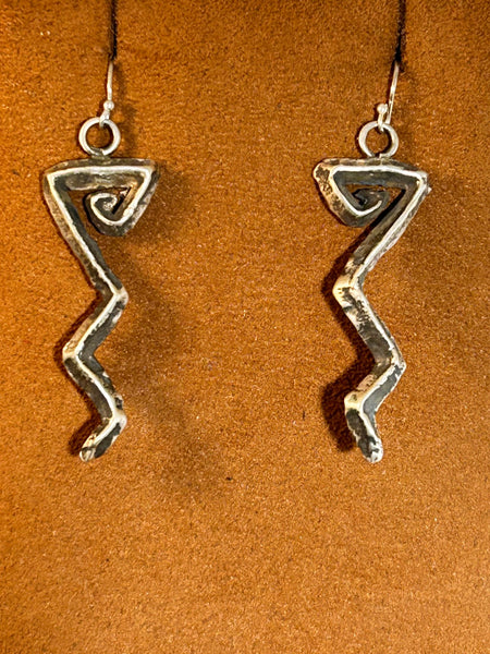 Lightning Bolt Earrings by Cheyenne Custer