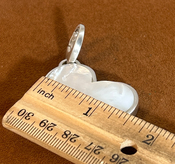 Mother of Pearl Heart Pendant by Gloria Sawin and John Hull