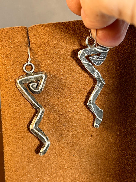 Lightning Bolt Earrings by Cheyenne Custer