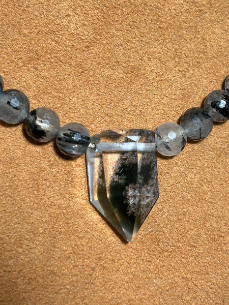 Phantom Quartz Necklace by Gloria Sawin and John Hull