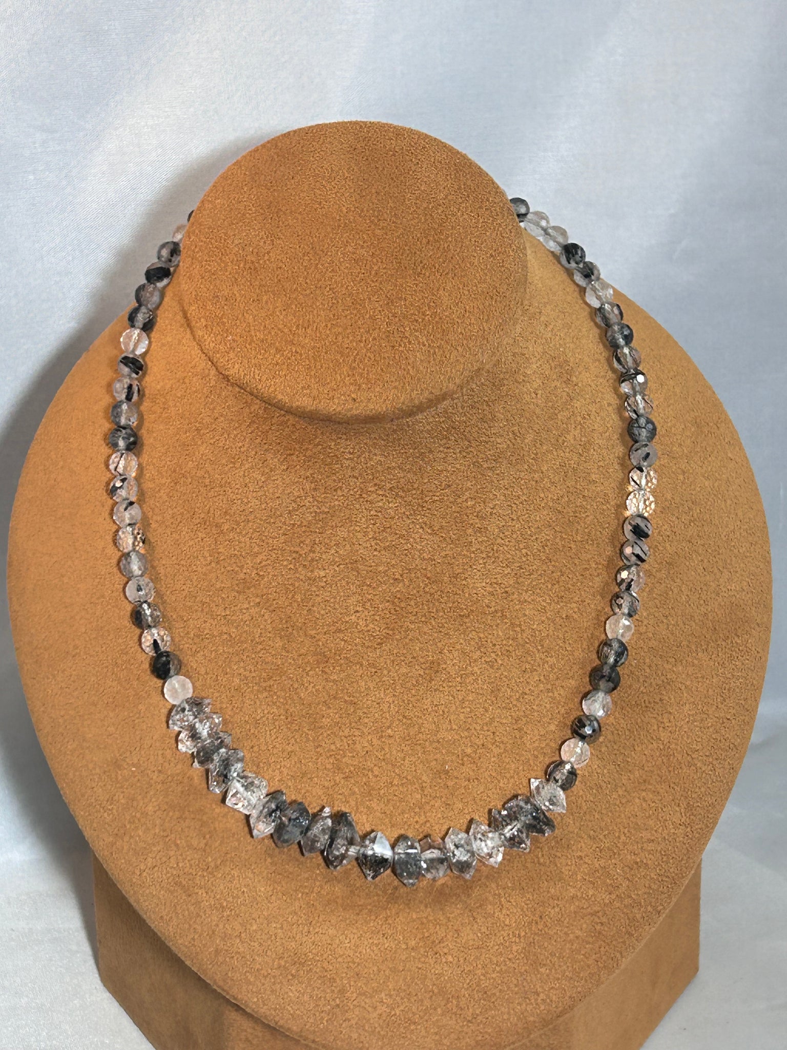 Herkimer Diamond Necklace by Gloria Sawin and John Hull
