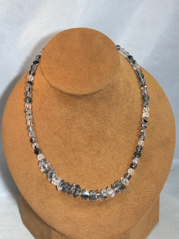 Herkimer Diamond Necklace by Gloria Sawin and John Hull