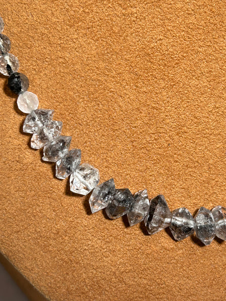 Herkimer Diamond Necklace by Gloria Sawin and John Hull