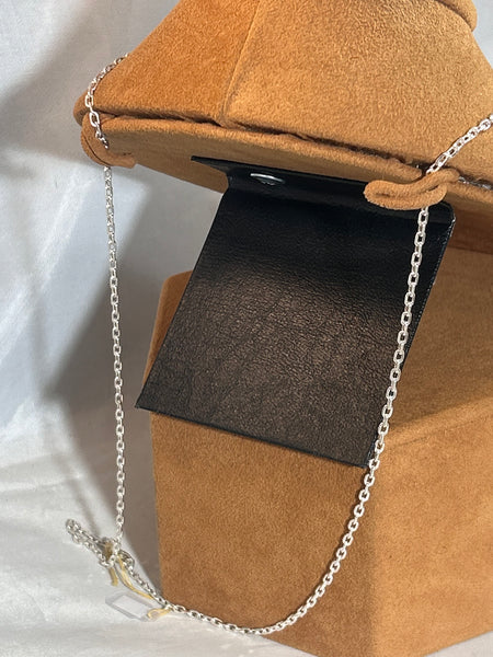 Quartz Crystal on Chain by Gloria Sawin and John Hull